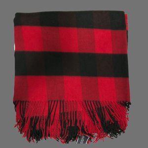 Fraas Red and Black Buffalo Check Plaid Blanket/Throw